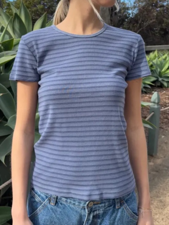 Brandy Melville Tops - Brandy Melville Striped Hailee Tee
